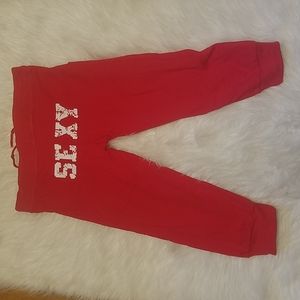 GRIP SEXY RED CAPRI SWEAT PANTS